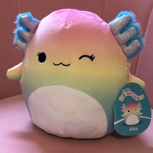 New With Tag Aika the Axolotl 8" Squishmallow Kawaii Plush Toy